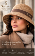 Chapeau Sariaka™ Raphia Hiver
Le raffinement du raphia, la chaleur de l'hiver.